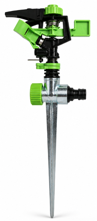 Aspersor PLASTIC cu suport metal cu 6 moduri dispersie prin bataie MX252